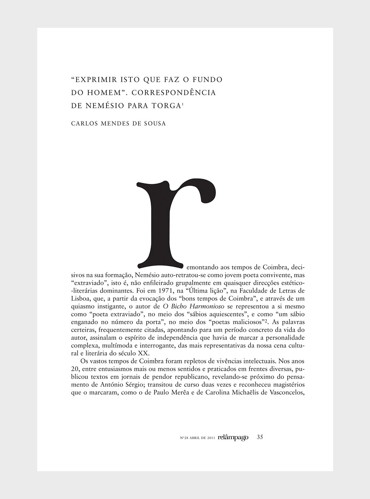Relâmpago 28 “Vitorino Nemésio”