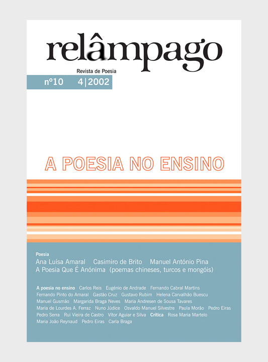Relâmpago 10 “A poesia no ensino”