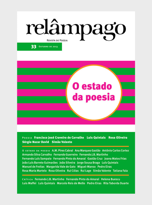 Relâmpago 33 “O estado da poesia”