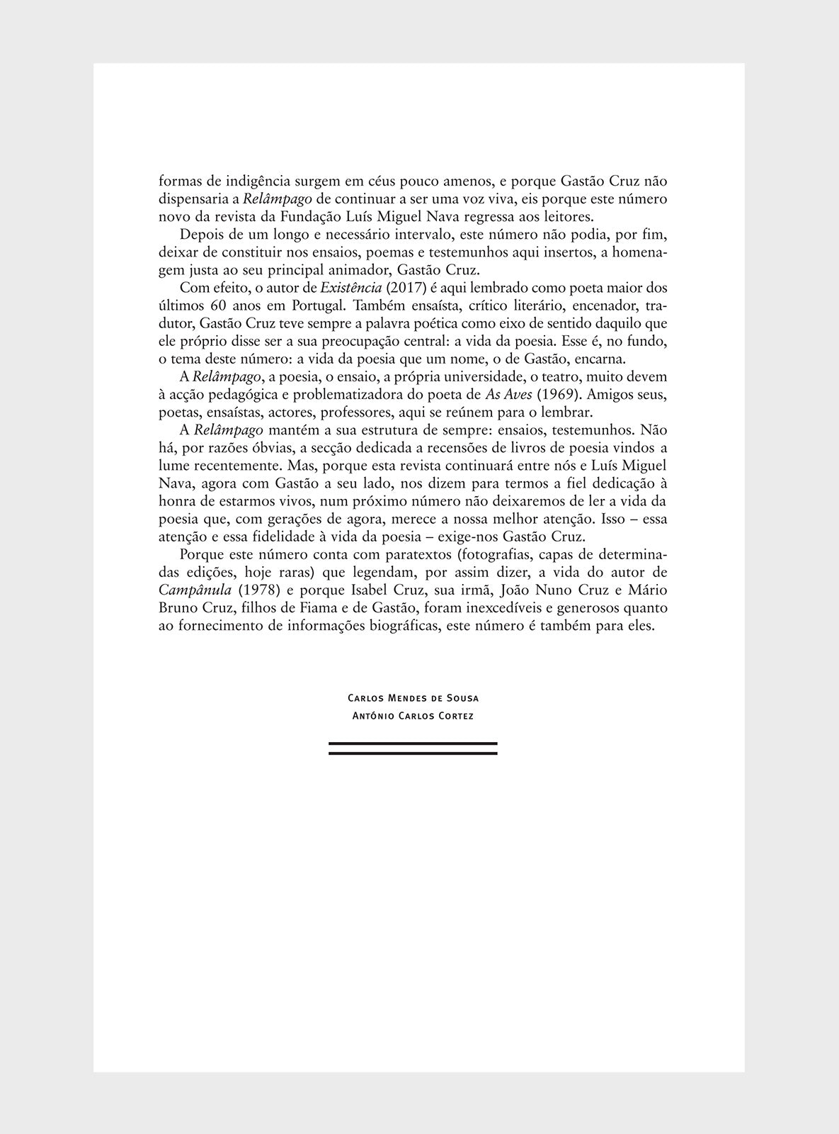 Relâmpago 41 “Gastão Cruz”