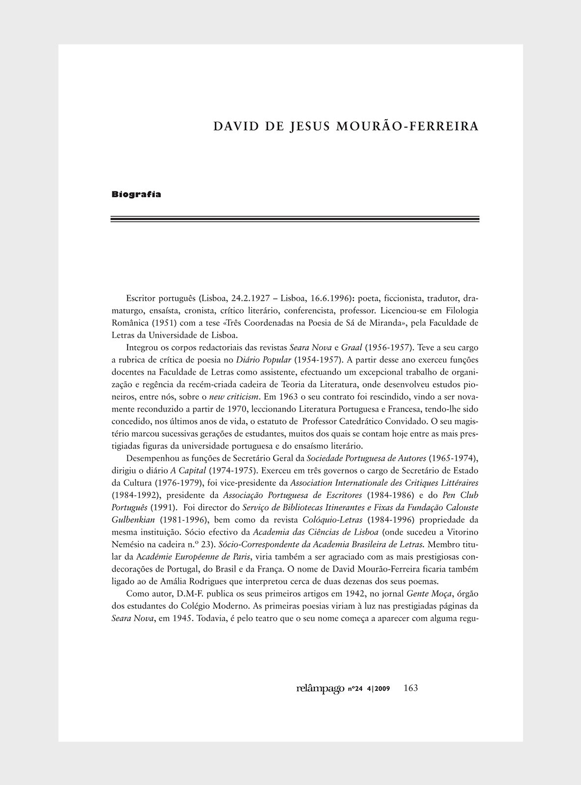 Relâmpago 24 “David Mourão-Ferreira”