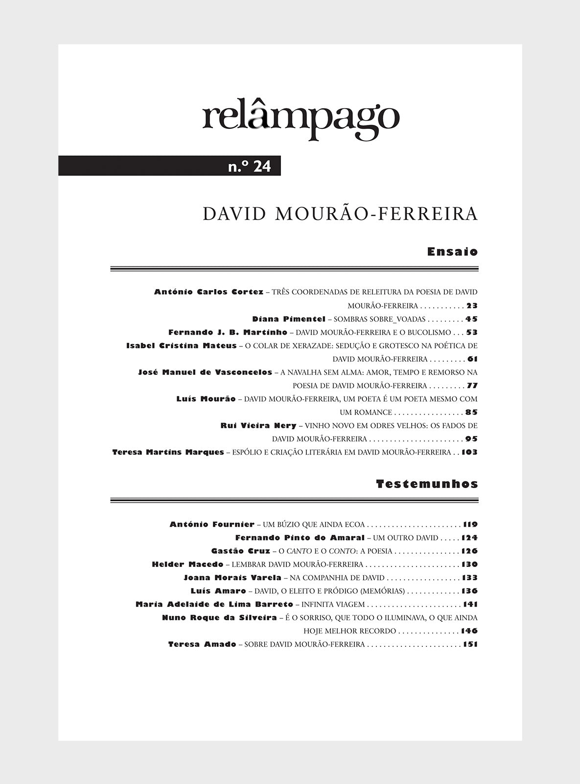 Relâmpago 24 “David Mourão-Ferreira”