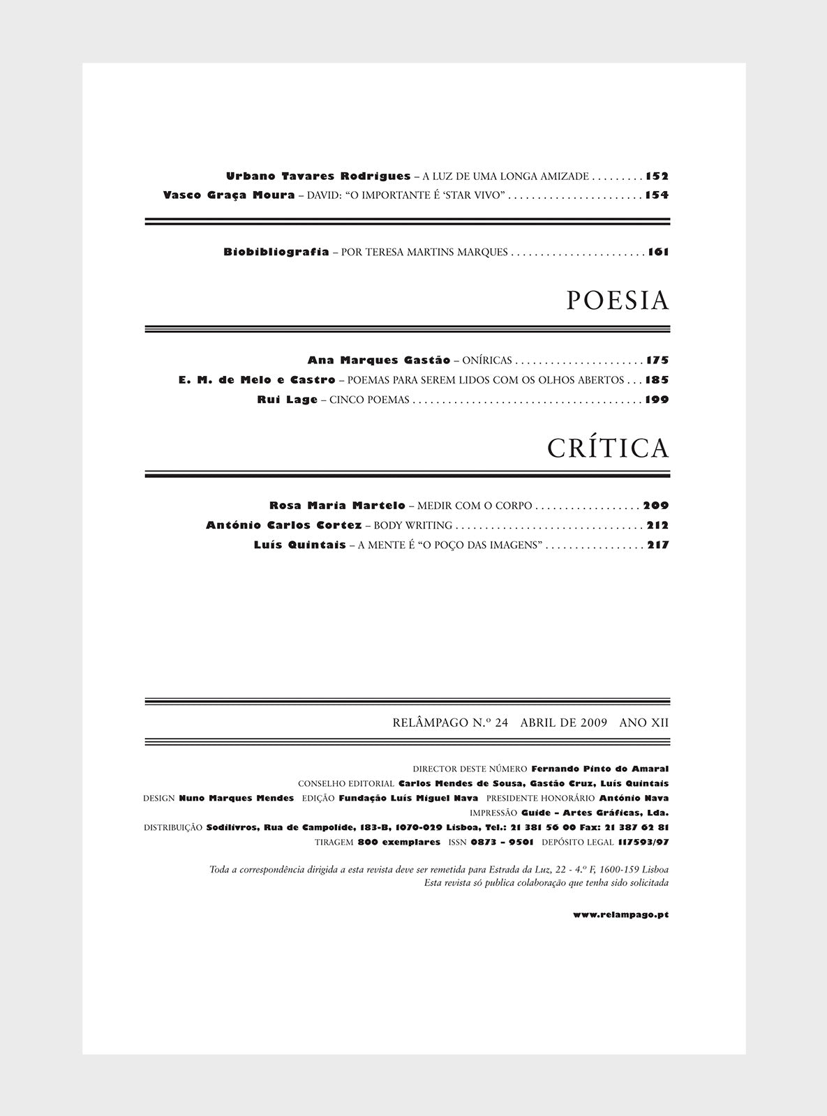 Relâmpago 24 “David Mourão-Ferreira”