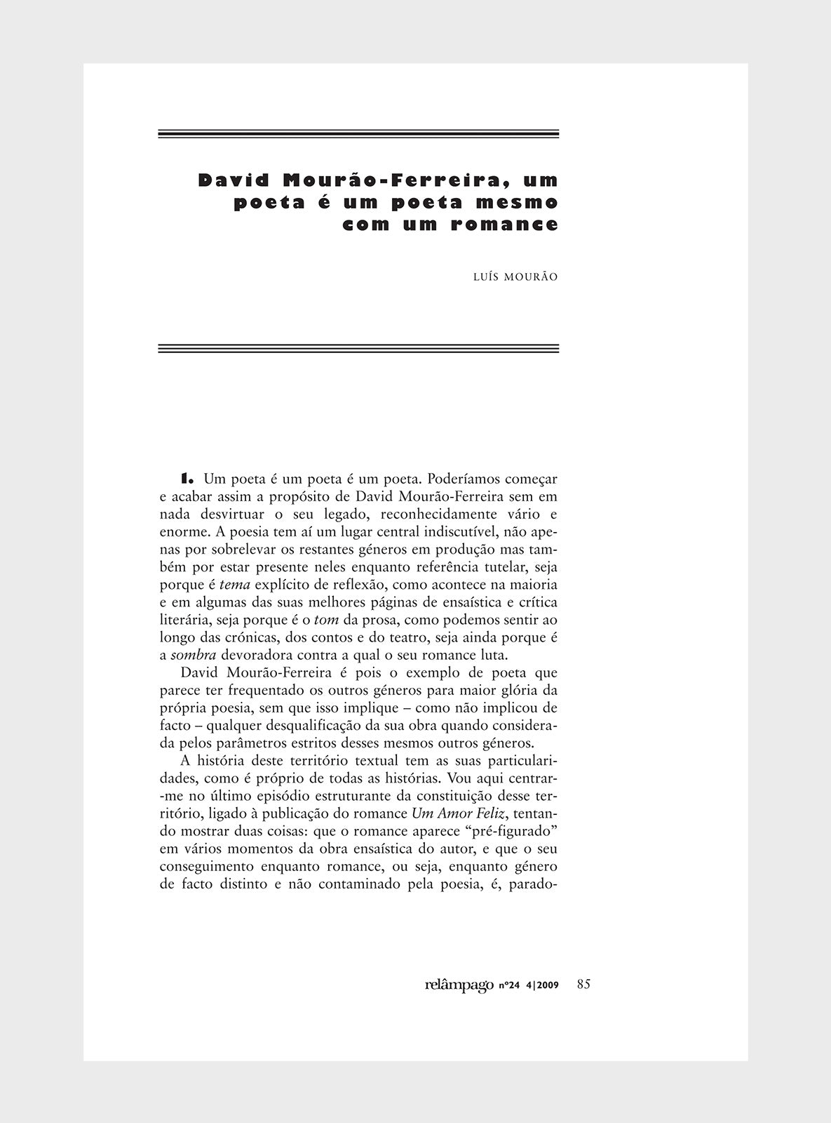 Relâmpago 24 “David Mourão-Ferreira”