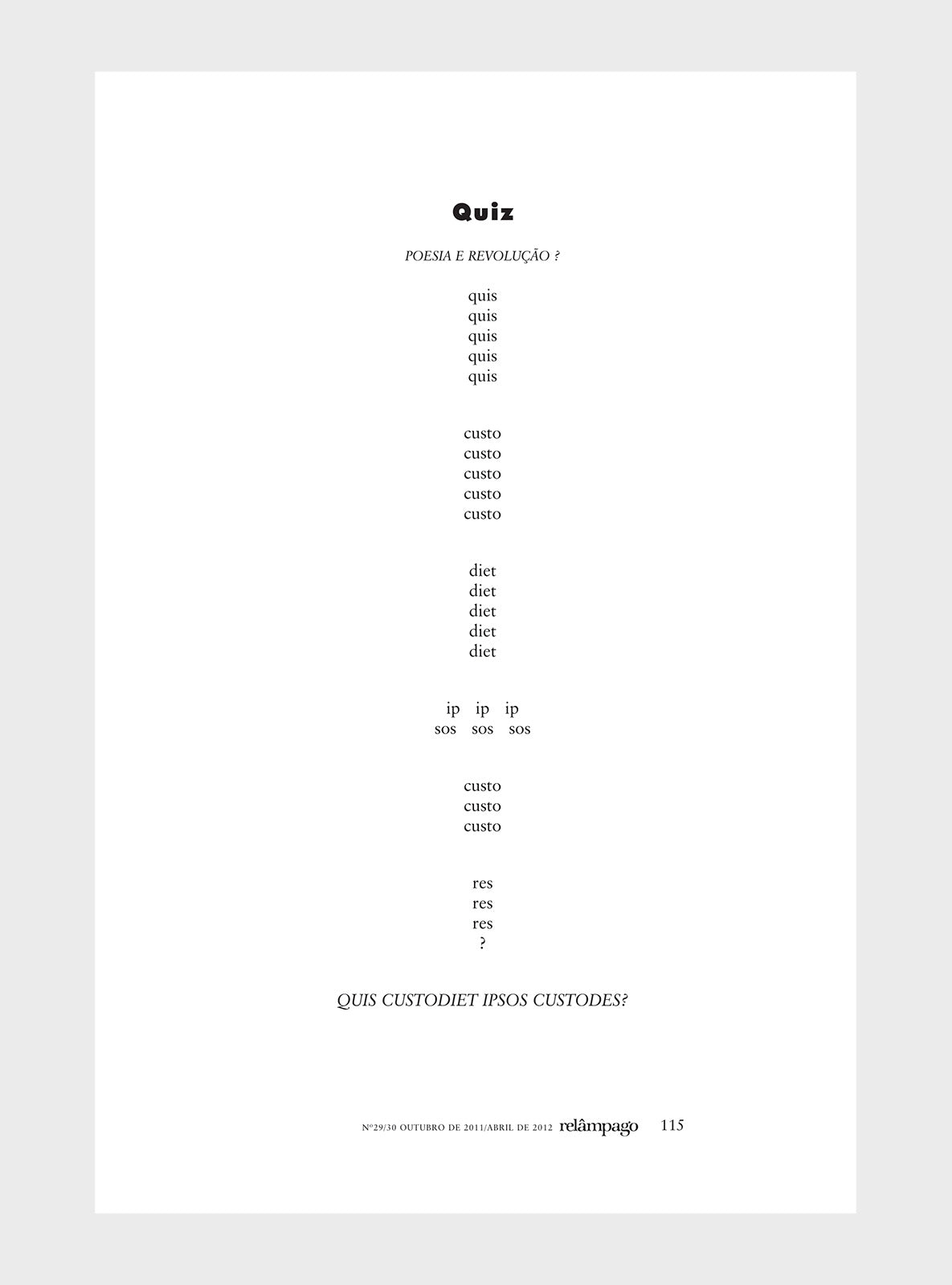 Relâmpago 29/30 “Poesia e revolução”