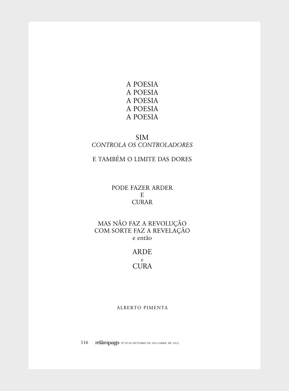 Relâmpago 29/30 “Poesia e revolução”