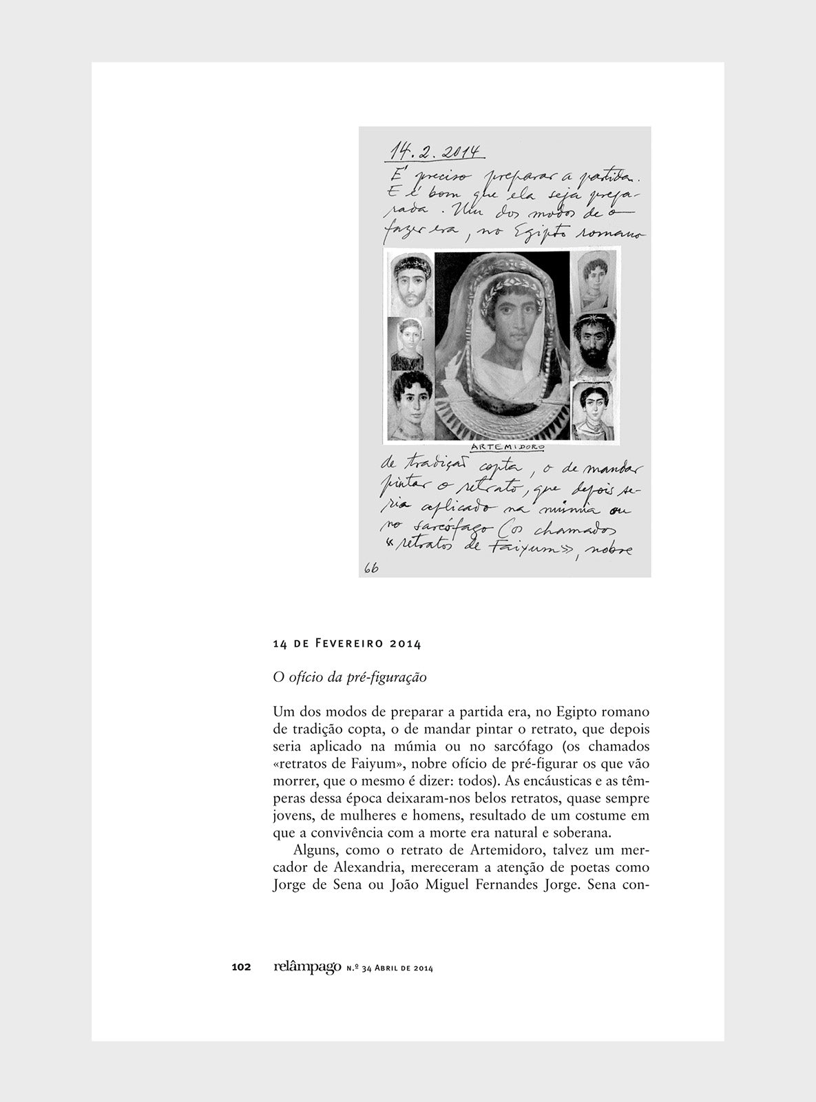 Relâmpago 34 “Poesia e morte”