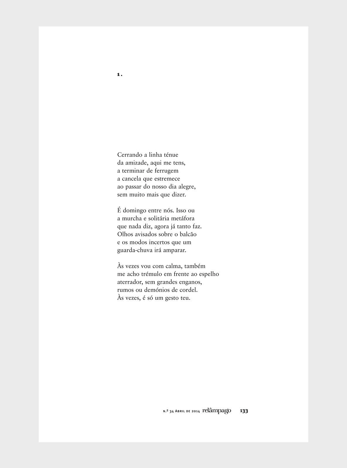 Relâmpago 34 “Poesia e morte”