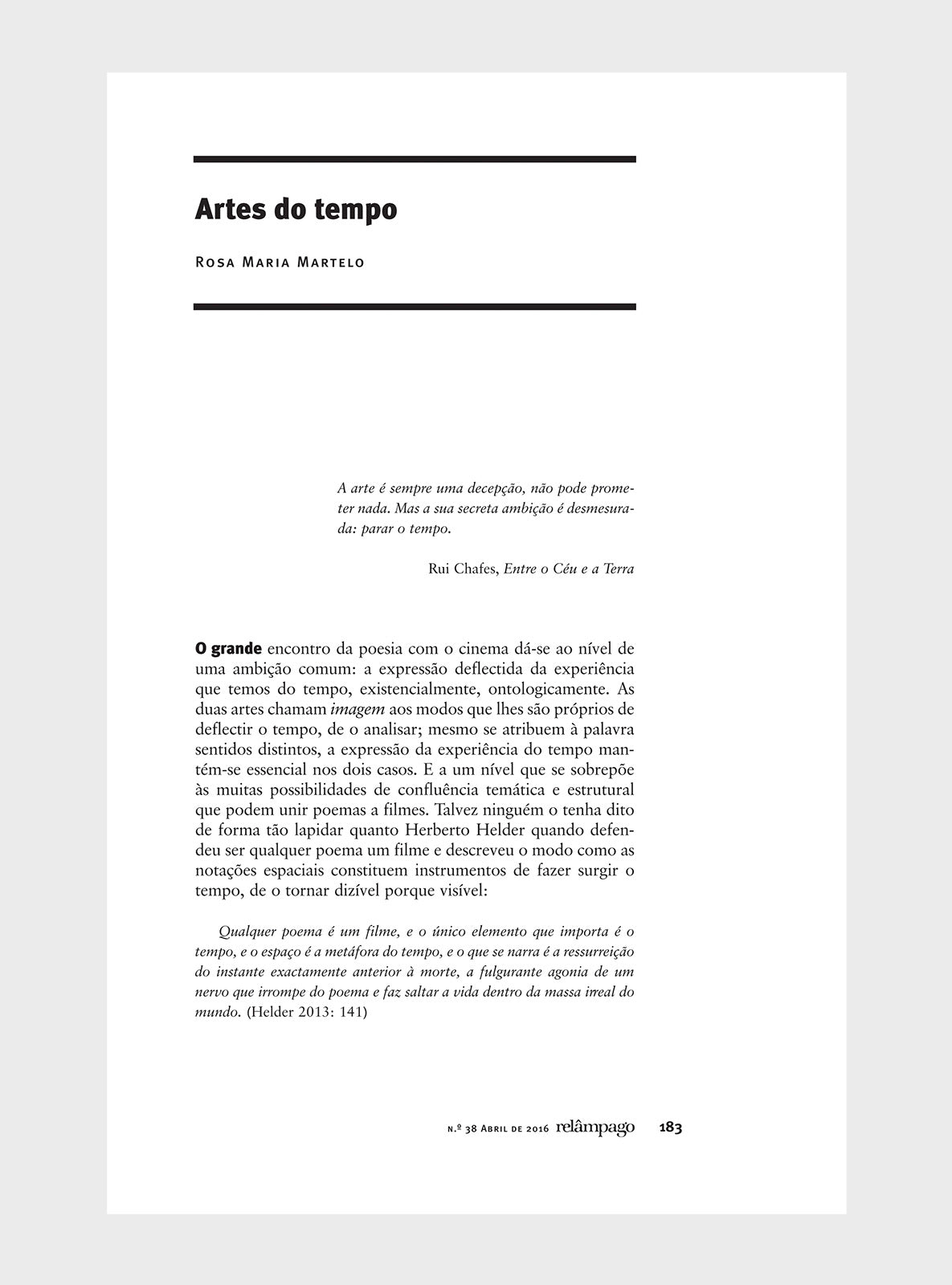 Relâmpago 38 “Poesia e Cinema”