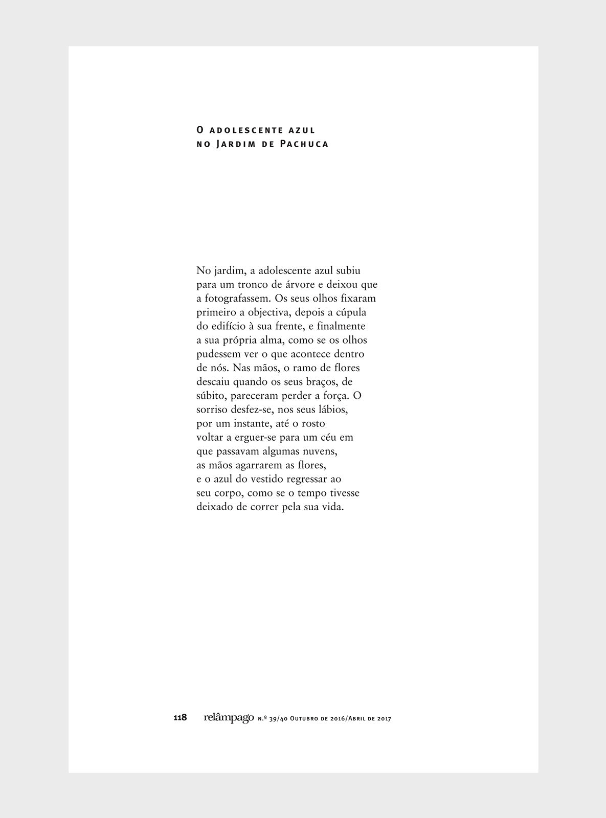 Relâmpago 39/40 “O poeta na cidade”