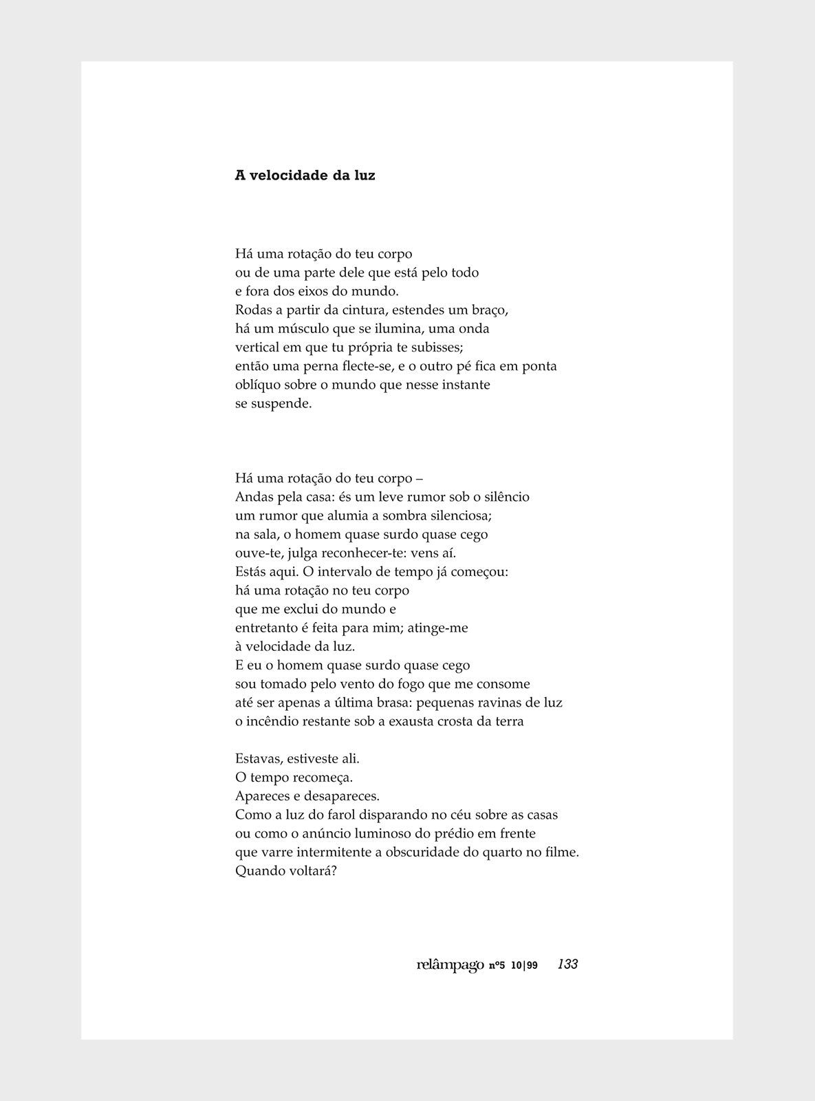 Relâmpago 5 “António Ramos Rosa”