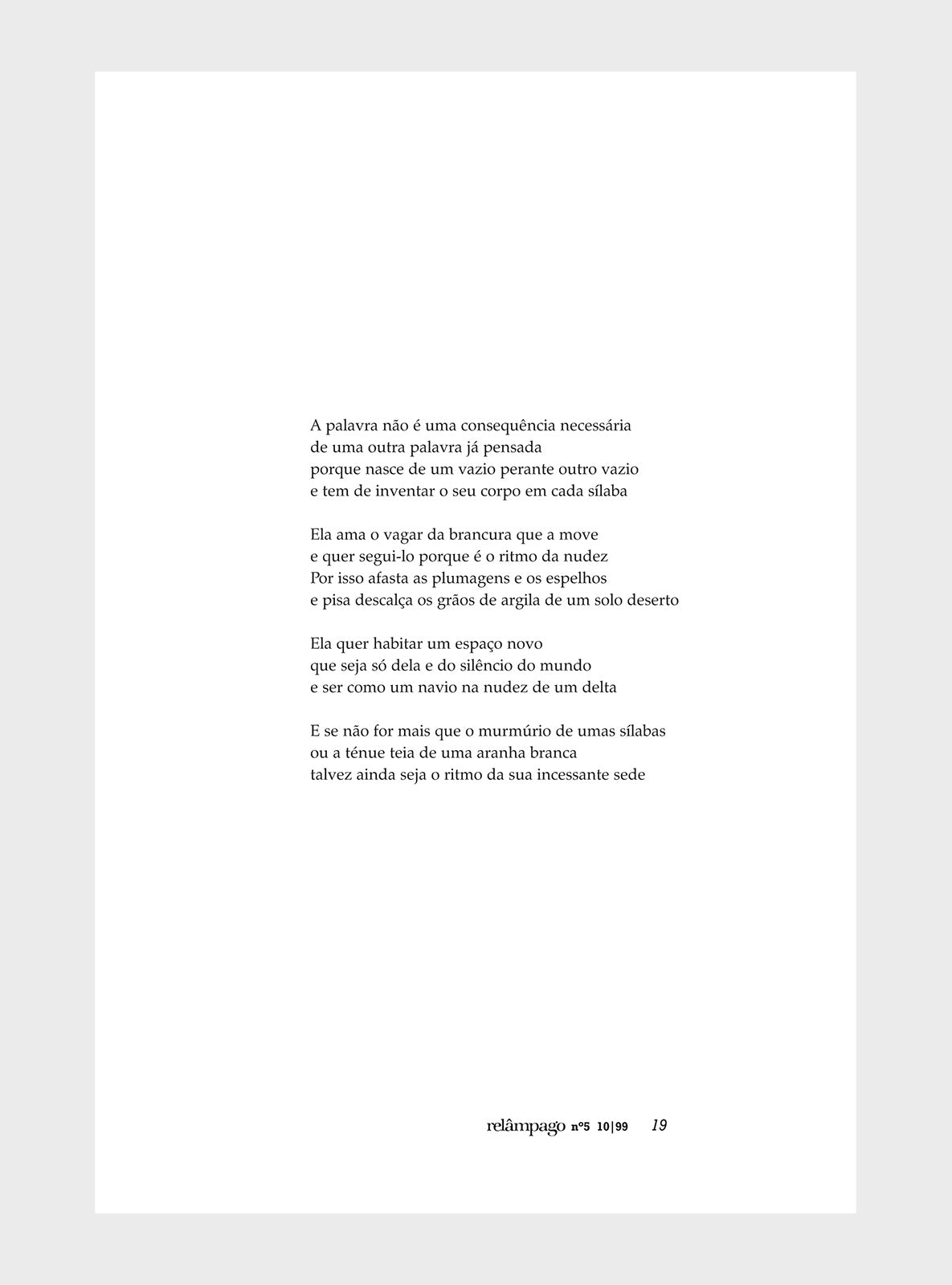 Relâmpago 5 “António Ramos Rosa”