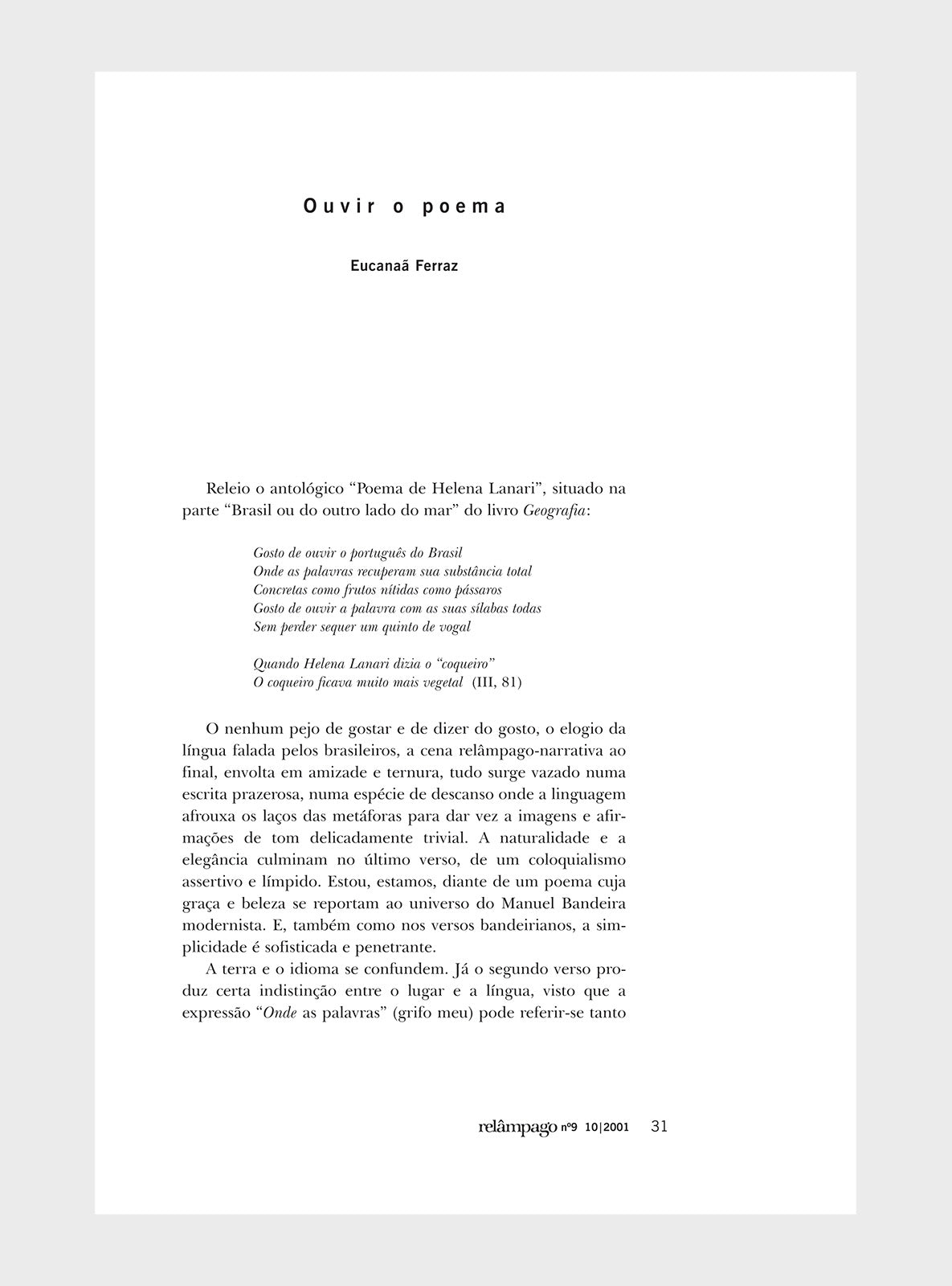 Relâmpago 9 “Sophia de Mello Breyner Andresen”